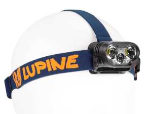 Lupine Blika X4 SC Stirnlampe (Stirnband: blau-orange) mit 2400 Lumen + 3.5 Ah Smartcore Akku (FastClick)